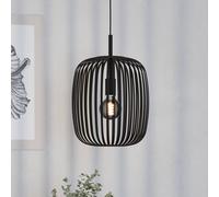 EGLO Romazzina pendant light, black, Ø 33 cm, metal, E27