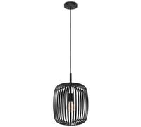 Eglo Romazzina Caged Modern Pendant Light - Black, Black