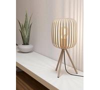 Eglo Romazzina Sandy-Coloured Caged Table Lamp Natural