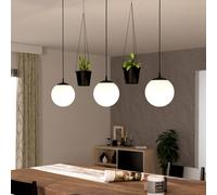 EGLO Rondo 3 hanging light flower pot 3-bulb black