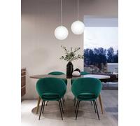 EGLO Rondo Opal Matt Pendant Light Satin Nickel