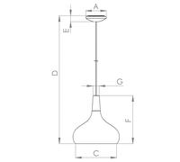 EGLO Sabinar pendant light, 1-bulb, black, Ø 40 cm
