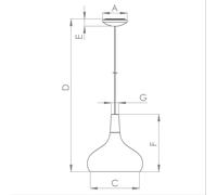 EGLO Sabinar pendant light, 1-bulb, black, Ø 28 cm