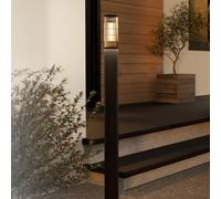 Eglo Garden lamp Post Salle, Outdoor lamppost Light, Garden and Terrace Lighting, Path Light Made of Black Metal and Plastic, E27 Socket, IP54, 110 cm