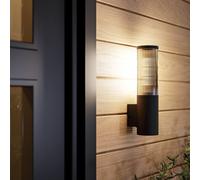 EGLO Salle outdoor wall light, height 31 cm, black, aluminium