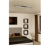 Eglo SALOBRENA 1 LED Ceiling Light - Black Aluminium, Cool White EGLO Black