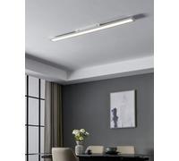 Eglo Salobrena 1 Led Ceiling Light, White Slim Linear Design, Cool White 4000K, 1195mm Indoor Ceiling Light