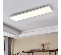 Eglo Salobrena 1 Led Ceiling Light - White Slim Linear Design, Cool White White