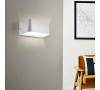 Eglo Sania 4 LED Satin Nickel Cube Aluminium Wall Light, Silver