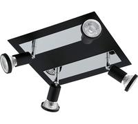 EGLO Sarria 4-Light Square Spotlight Black