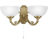 EGLO Savoy Wall Light 2-Bulb Wall Light Vintage Rustic Wall Light Interior Made