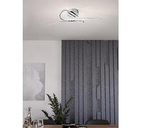 EGLO Selvina Knotted Ceiling Light - White & Chrome | TJ Hughes