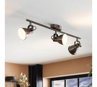Eglo Seras 1 Antique Nickel Metal 3 Light (Inclusive) Spot Light, (L) 59.5Cm