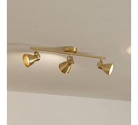 EGLO Seras downlight brushed brass-gold, 3-bulb