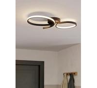 Eglo Serpins Aluminium & Steel Modern Ceiling Light - Black