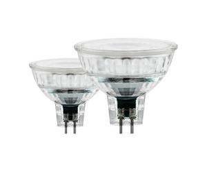 EGLO Set of 2 LED light bulbs, GU5,3 reflector lamps, 4.5 watts each (equivalent to 35 watt), 350 lumen, warm white glow, 2700 Kelvin, MR16 spotlights, Ø 2"