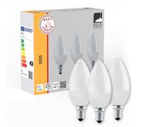 Eglo Set of 3 E14 LED Light Bulbs, Milky Lightbulbs, Candle Shape