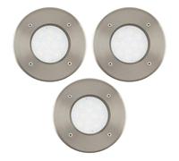 EGLO Set of 3 LED Ground Recessed Lights Lamedo, Single-Spot Recessed Lamp