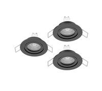 Eglo Set of 3 LED recessed spotlights Barranco, Ceiling spot for Bathroom