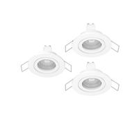 Eglo Set of 3 LED recessed spotlights Barranco, Ceiling spot for Bathroom