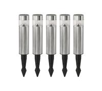Eglo Set of 5 Solar Garden Lamps Z_Solar, Path Lights with Ground Spike