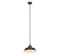 EGLO Single Pendant Light E27 Copper Antique AUCKLAND - Antique Copper Coloured - Steel - 1