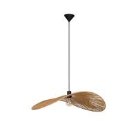 EGLO Siruela pendant light, 80 x 60 cm, brown, paper cord, E27