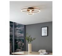 Eglo Smart LED Ceiling Light Black 3500lm 29W CCT Dimmable Bluetooth ZigBee App