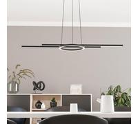 EGLO connect.Z Smart Home LED pendant lighting Zillerio-Z, ZigBee ceiling light fitting, app and voice control Alexa, tunable white (warm - cool white), dimmable hanging lamp, black