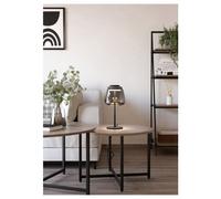 Eglo Alfero-Z Smart Control Vaporised Glass Black Table Light Black