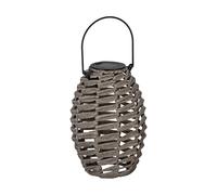 Eglo Solar Lantern Z_Solar, Outdoor lamp with Handle, Light Fixture for Balcony and Garden, Grey Metal and Plastic, Warm White Lighting, IP44, 20.5 cm