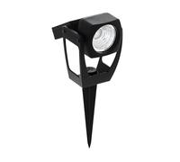 Eglo Solar Light Gionata, Garden lamp with Ground Spike, Outdoor uplighter, Black Plastic LED Spotlight, Warm White, IP44