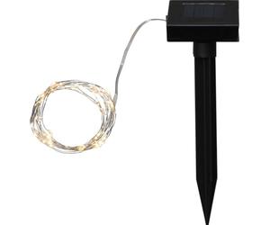 Eglo Solar Outdoor Fairy Lights, LED String for Balcony with Ground Spike