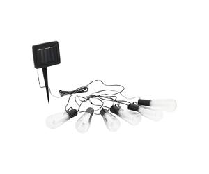 Eglo Solar Outdoor String Lights, LED Chain with 6 Bulbs and Ground Spike, Garden Balcony Decor, 2 m Long, Warm White