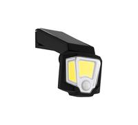 Eglo Solar wall Light Z_Solar, Outdoor lamp with Motion Sensor, Adjustable LED spot, Black Plastic, Cool White