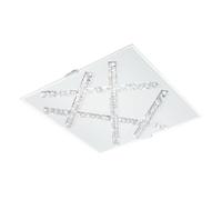 Eglo Sorrenta 290 x 290, Clear/White Crystal LED Ceiling Light 93764 E