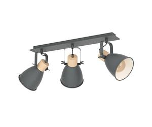 Eglo Spot, Wood Alloy Steel, Ceiling Light 3-Light