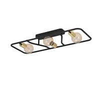 EGLO Spotlight bar Messinaro, 3 lamp ceiling light fitting