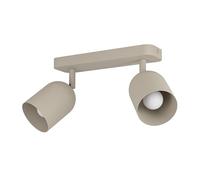 Eglo Spotlight Bar Tilston - 2 Flexible Spots, Sand Beige Steel, E14 Socket