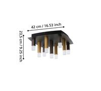 EGLO Stars of Light LED ceiling light Estanterios, 9-bulb