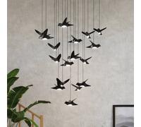 EGLO Stars Of Light LED pendant lamp Paratebueno black round 17fl