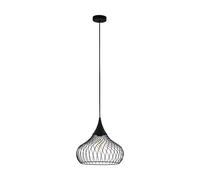 EGLO Staverton Teardrop Pendant Light - Black | TJ Hughes