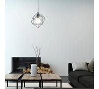 Eglo Straiton Black Steel Modern Geometric Pendant Light