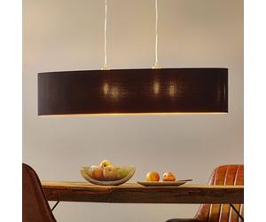 EGLO Stylish Lecio fabric hanging light, gold-black