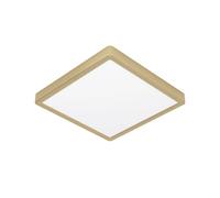 EGLO Surface-mounted LED panel Fueva 5 IP20 830 brass 28.5x28.5
