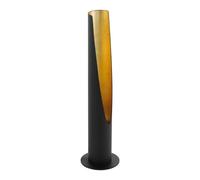 Eglo Table Lamp Barbotto, 1 Bulb Table Light, Steel Rod Lamp, Colour: Black, Gold, Socket: GU10, incl. Switch.
