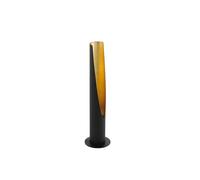 Eglo Table Lamp Barbotto, 1 Bulb Table Light, Steel Rod Lamp, Colour: Black, Gold, Socket: GU10, incl. Switch.