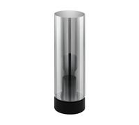 Eglo Table lamp Damasco 1, Bedside Light with Smoked Glass Shade
