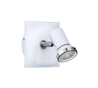 Eglo Tamara 1 Metal 1 Light (Included) Ip44 Bathroom Spot / Wall Light In White White One Size