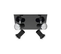 Eglo Tamara 1 Metal 4-Light Wired Ceiling Spot Light In Black Black